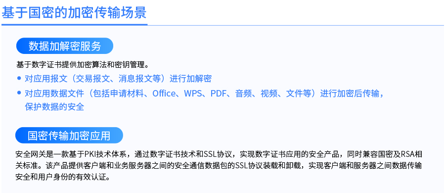 基于国密的加密传输场景